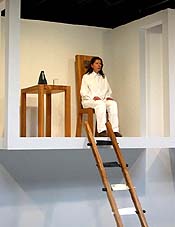 Abramovic in her performance