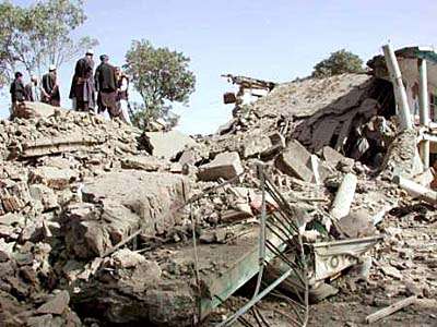 U.S.-led bombardment flattened  homes in a residential neighborhood of Kabul, killing at least eight civilians, including four children. An Associated Press reporter at the scene in the  residential district and at a hospital later saw the bodies of seven of the dead three women and four children, who appeared between 8 and 13 years old. Moreover, a United Nations spokesperson described the humanitarian crisis in the country as 'the most serious, complex emergency in the world ever'.